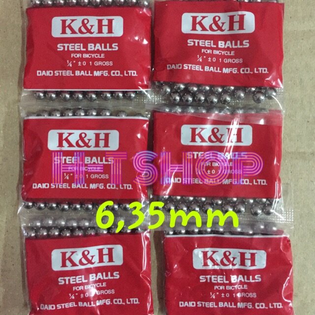 Combo 5 bịch bi sắt 6,35mm