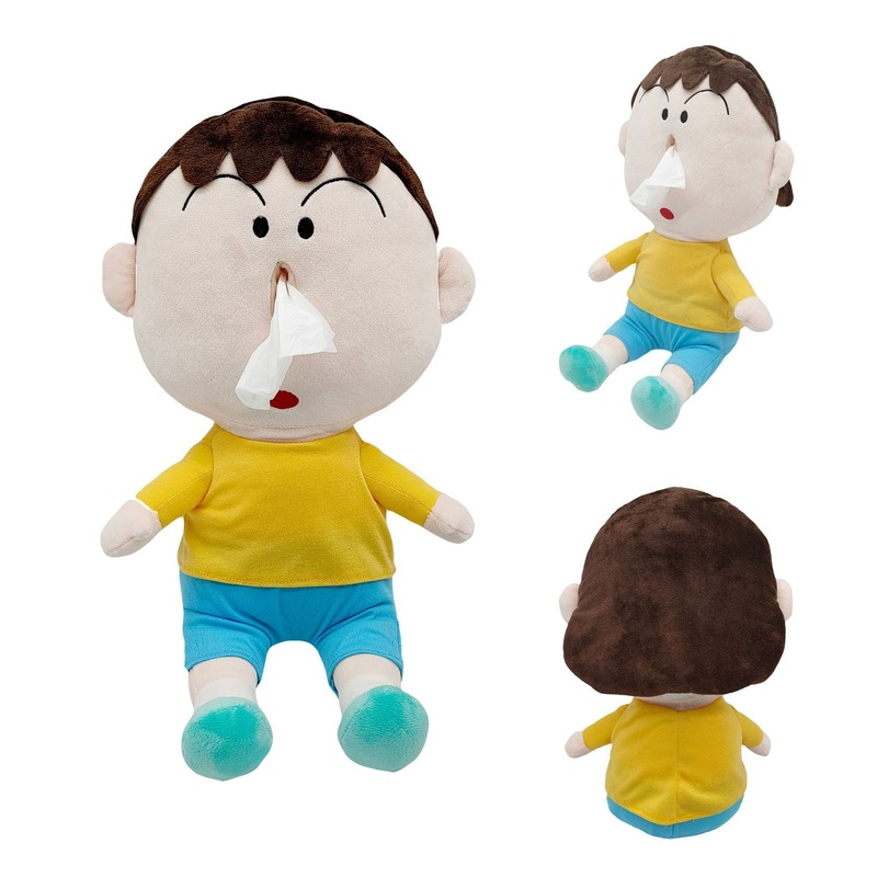 Shinchan Crayon Plush Peripheral Toys Bochan Paper Box Snot Tissue Box
