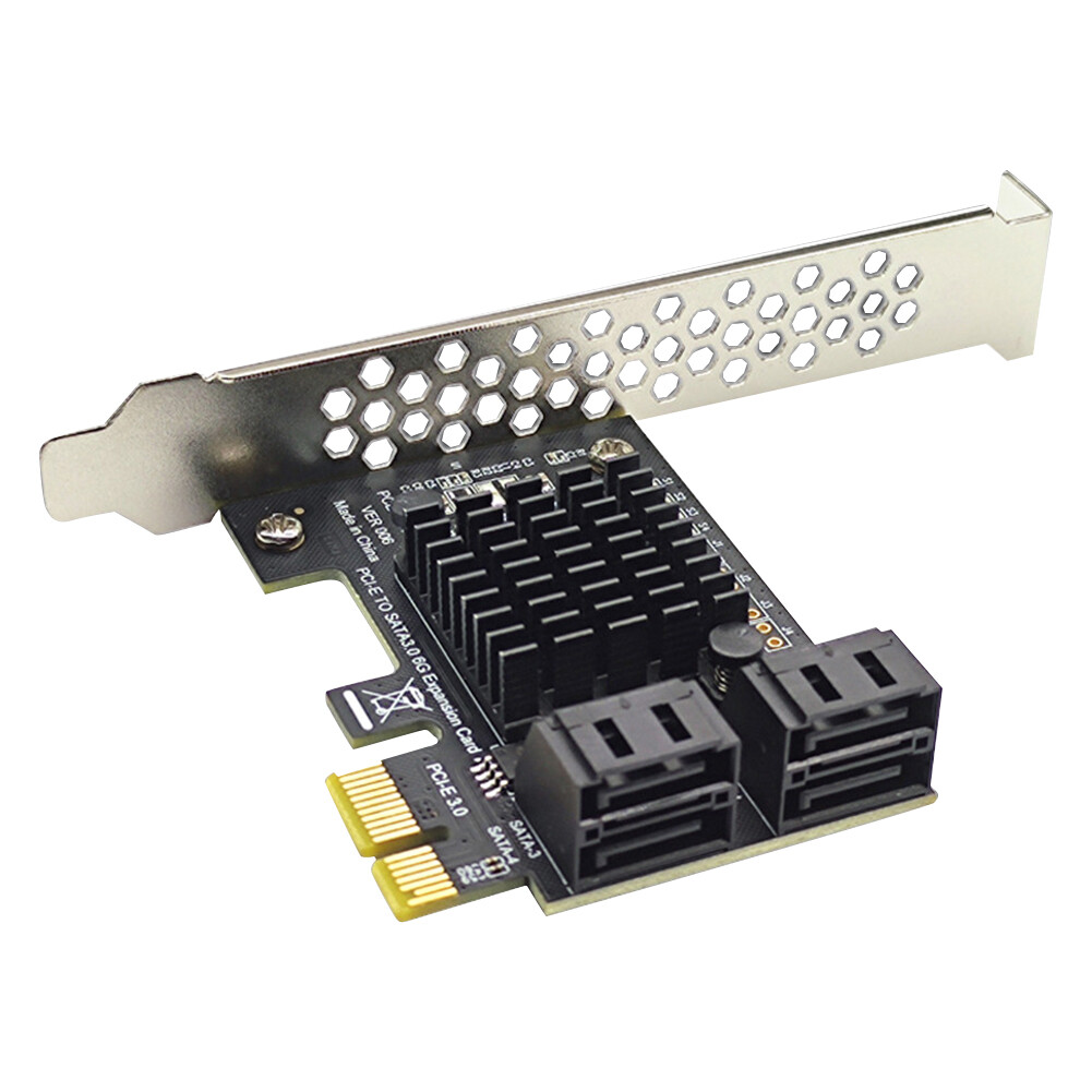 4 cổng sata iii pcie thẻ 6gbps sata 3.0 pci-e 1x adapter với khung