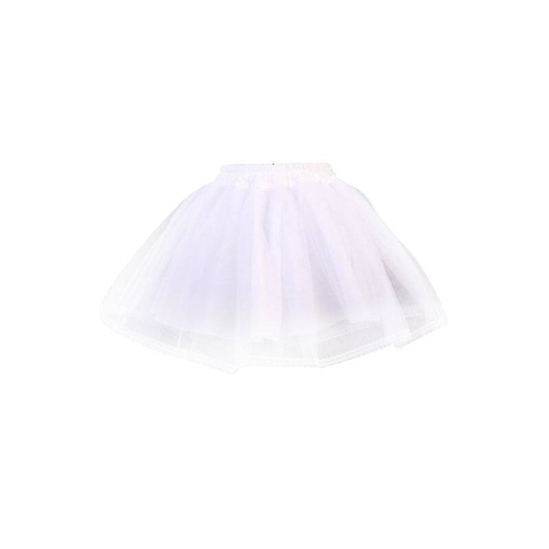 Women Girls Ruffled Short Petticoat with/no Hoop Solid Color Fluffy Bubble  Tutu Skirt Puffy Half