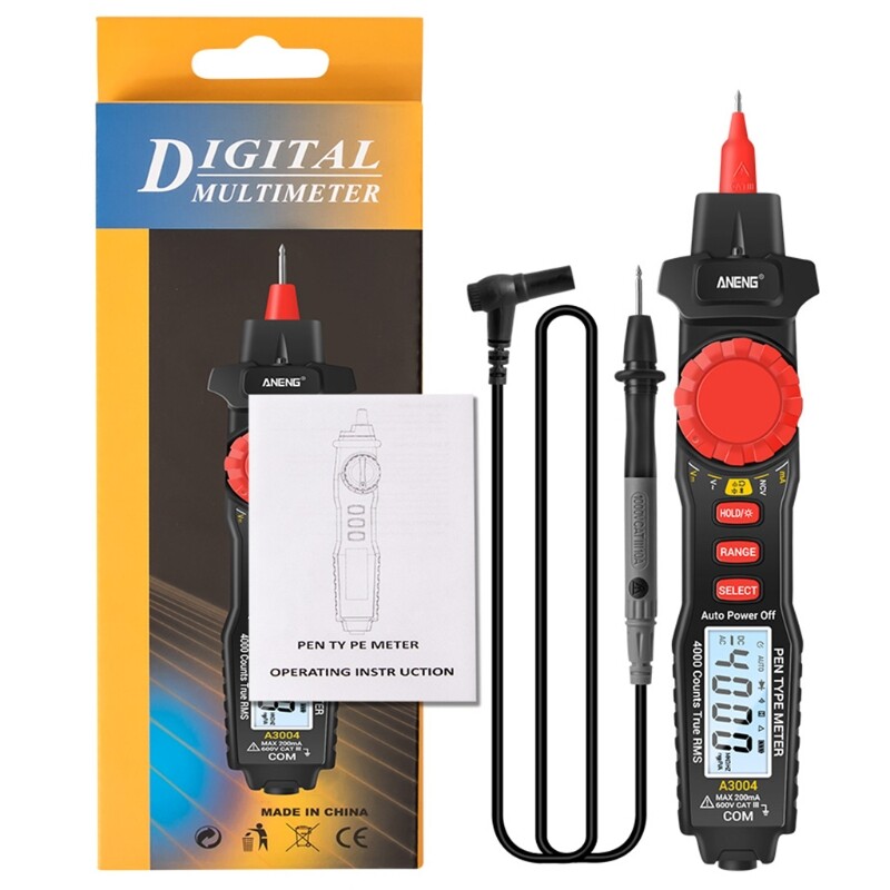 Đồng hồ vạn năng a3004 đồng hồ đo loại bút không tiếp xúc máy kiểm tra liên tục điốt điện dung điện trở điện áp ac/dc 4000 đếm