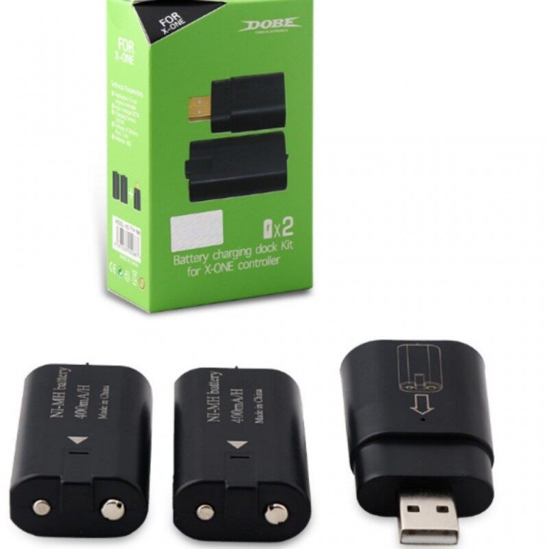 Bộ pin sạc 2 pin sạc cho tay cầm xbox one / xbox one s controller hàng chính hãng dobe