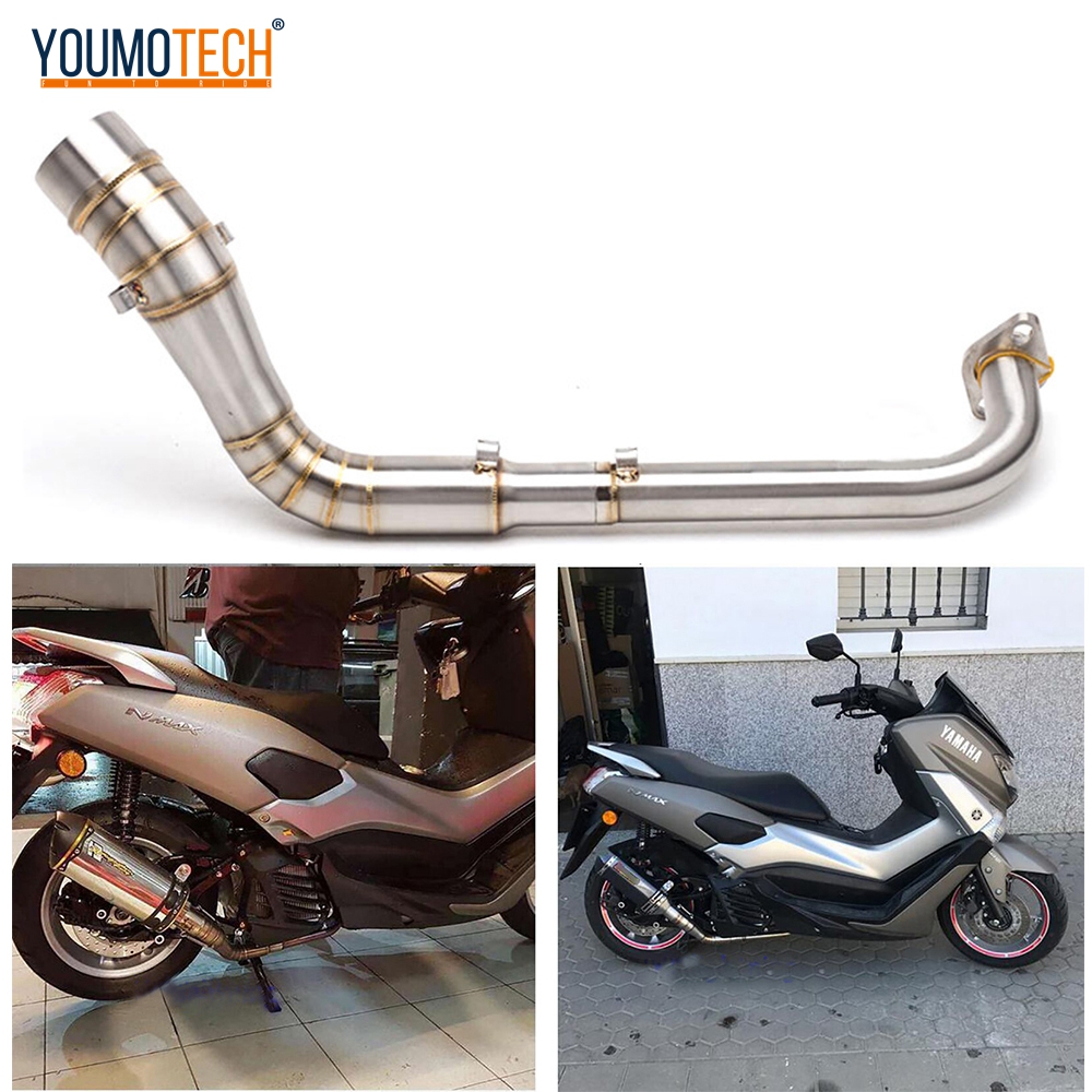 Slip On For YAMAHA NMAX 155 N MAX 155 N-MAX155 Motorcycle Exhaust Front Pipe Exhaust Middle Link Slip-On Scooter Full System Neck Link Pipe NMAX125 Nmax V1 V2 nmax v2.1 Giá 665,705 Đồng*Miễn phí vận chuyển