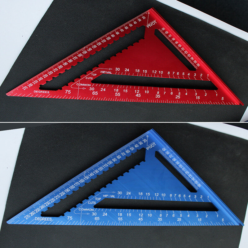7 "Thước Tam Giác Dụng Cụ Đo Tốc Độ Vuông Cho Thợ Mộc Thước Vuông Thước Vuông Thước Tam Giác Hợp Kim Nhôm