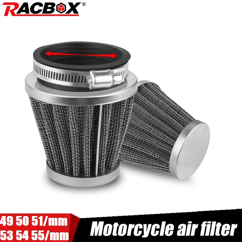 12 đơn vị 55mm 54mm 53mm penapis udara motosikal 51mm 50mm 49mm cendawan kepala Pod Cleaner motosikal motosikal cafe Scooter Lọc