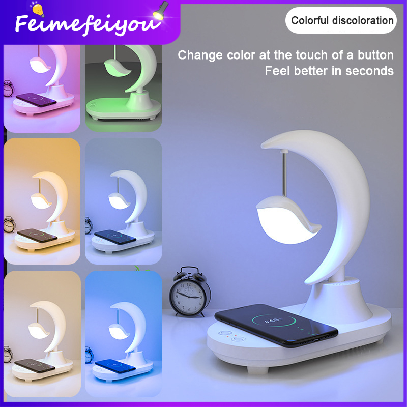 Bluetooth Speaker LED Bedside Lamp night lamp Romantic Colorful Atmosphere Touch Switch Smart Wireless Charging Creative Gift Night Light ราคา 2,082 บาท*ส่งฟรี