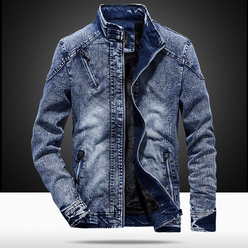Áo Khoác Denim Cho Nam, Áo Khoác Thời Trang Phong Cách Hàn Quốc Cho Giới Trẻ, THU ĐÔNG