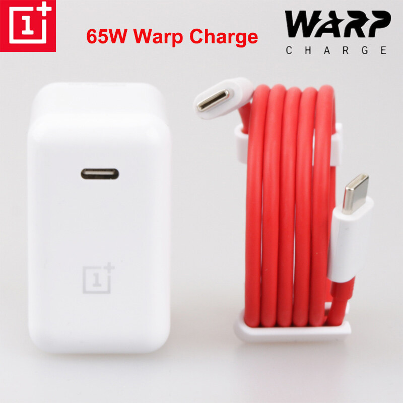 Dành Cho OnePlus 8T Bộ Đổi Nguồn 65W Bộ Sạc Siêu Tốc, Cáp Sạc Loại C Đến Loại C Màu Trắng EU US Warp