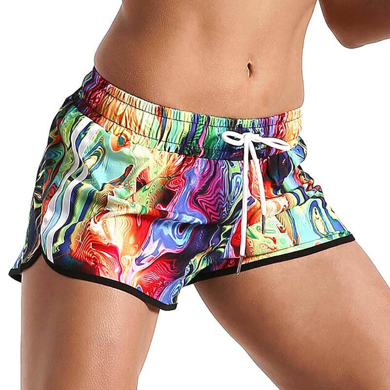 womens floral running shorts