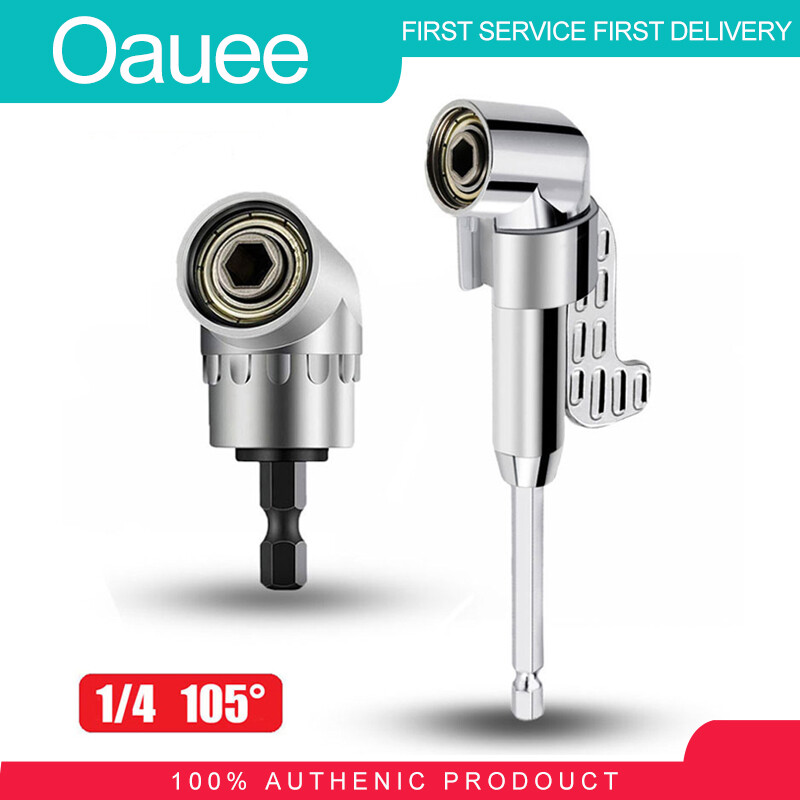 Oauee dụng cụ tuốc nơ vít 105 độ điều chỉnh được mũi khoan chuyển đổi mũi khoan trục linh hoạt dụng cụ điều khiển vít góc ổ cắm mũi lục giác 1/4''