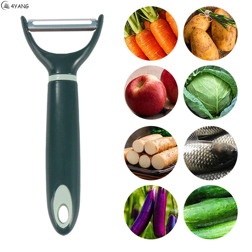 Dụng cụ nhà bếp Dụng cụ tách vỏ bằng inox rau quả dưa cà rốt khoai tây dưa chuột đa chức năng vắt Dụng cụ lột vỏ thái sợi lát nhà