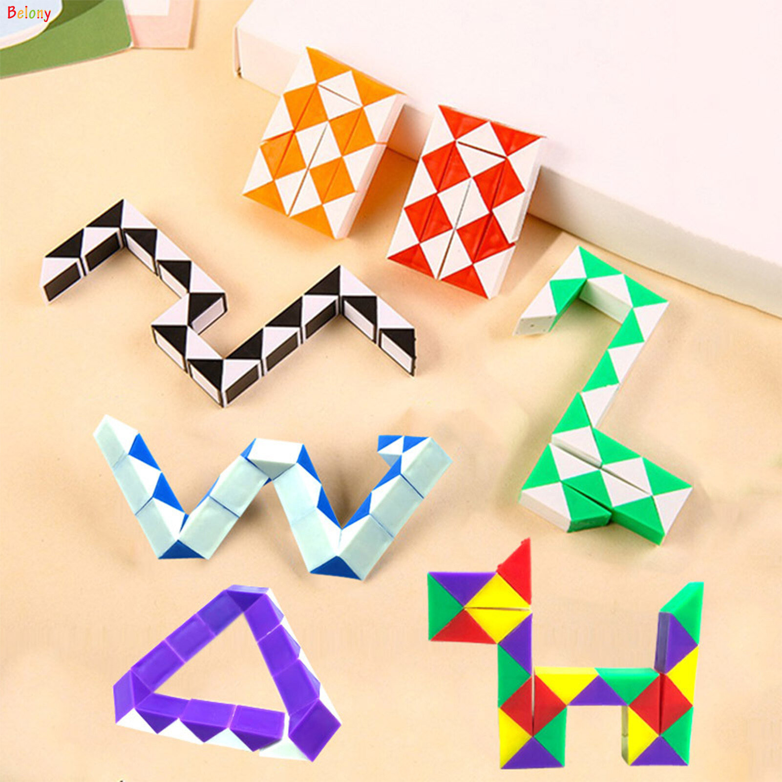 5 cái ma thuật rắn lắp ráp hình khối Cube Twist ma thuật rắn đồ chơi cảm