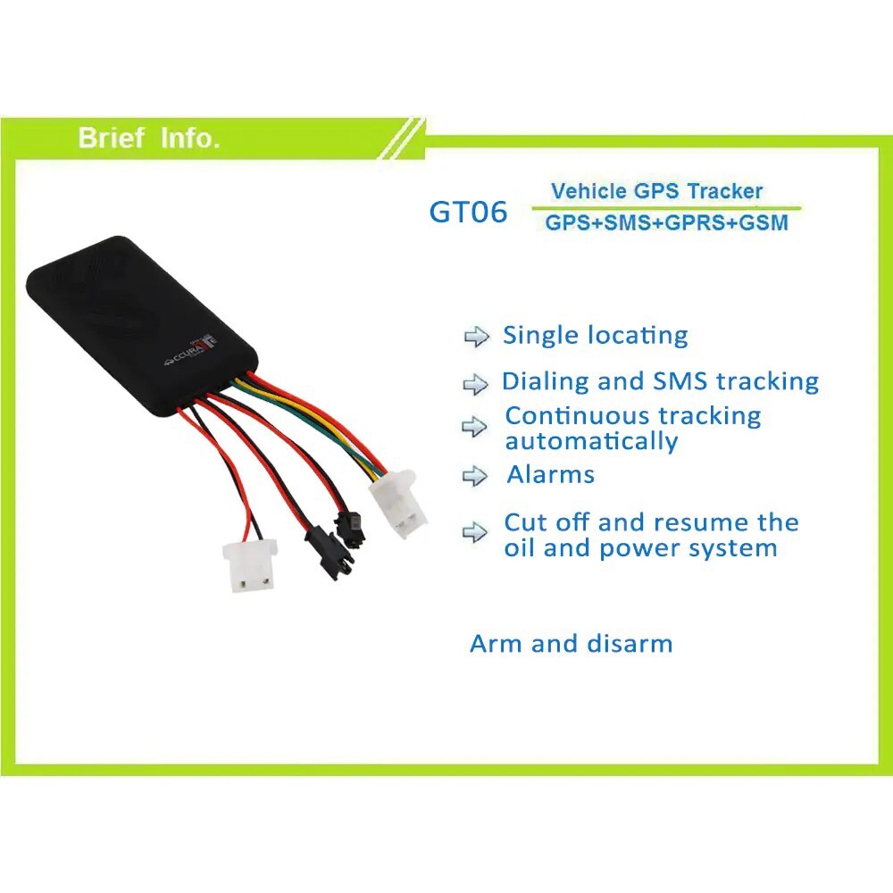 GT06 GSM GPRS GPS tracker Antitheft SOS For Car and motorcycles bicycles review and price