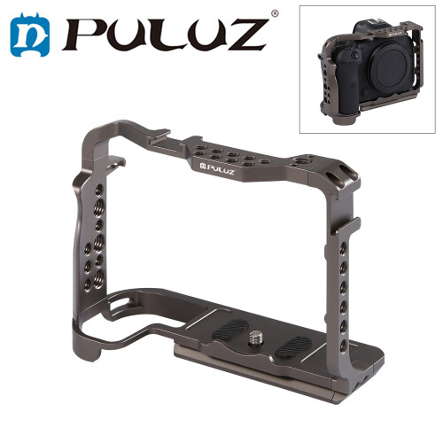 Puluz video camera cage stabilizer for canon eos r5 / eos r6, without handle