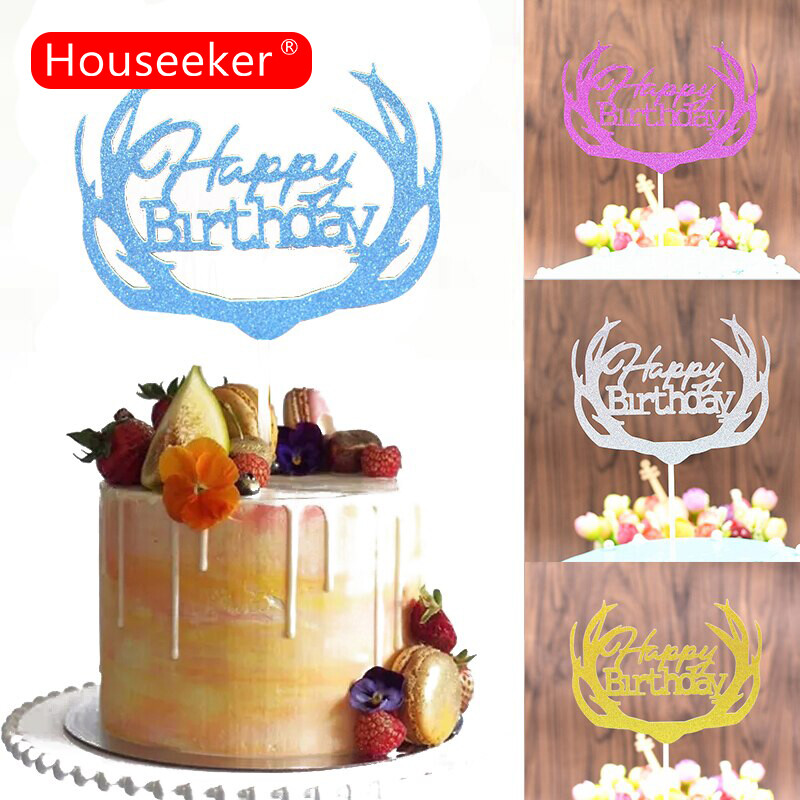 10 Pcs Long Lanh Bánh Nướng Chèn Trang Trí Nội Thất Trang Trí Tiệc Sinh Nhật Trang Trí Bánh Mừng Sinh Nhật