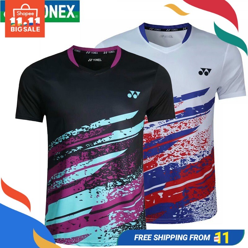 Nex yonex 1816 cầu lông áo thể thao t-shirt chạy đào tạo t-shirt nam của phụ nữ quần áo