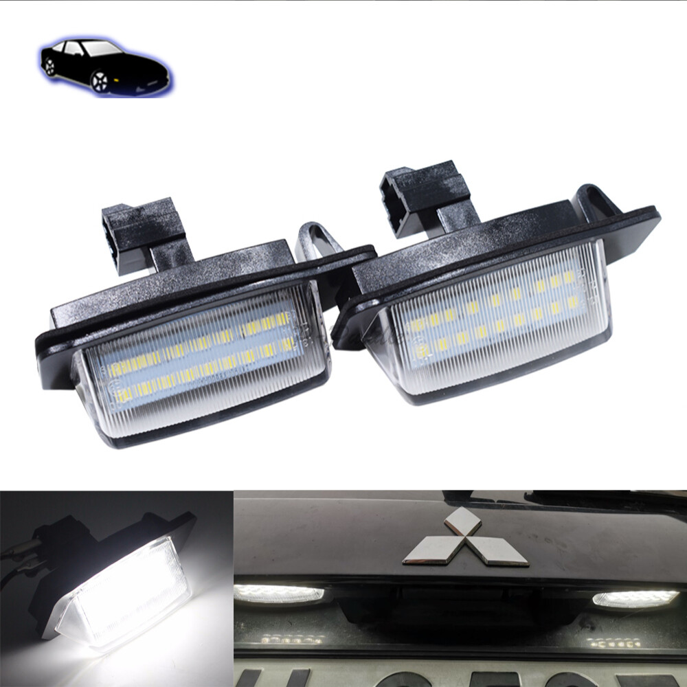 Đèn led biển số phía sau xe ô tô không có lỗi màu trắng mitsubishi eclipse 1 2 3 4 eclipse cross outlander lancer