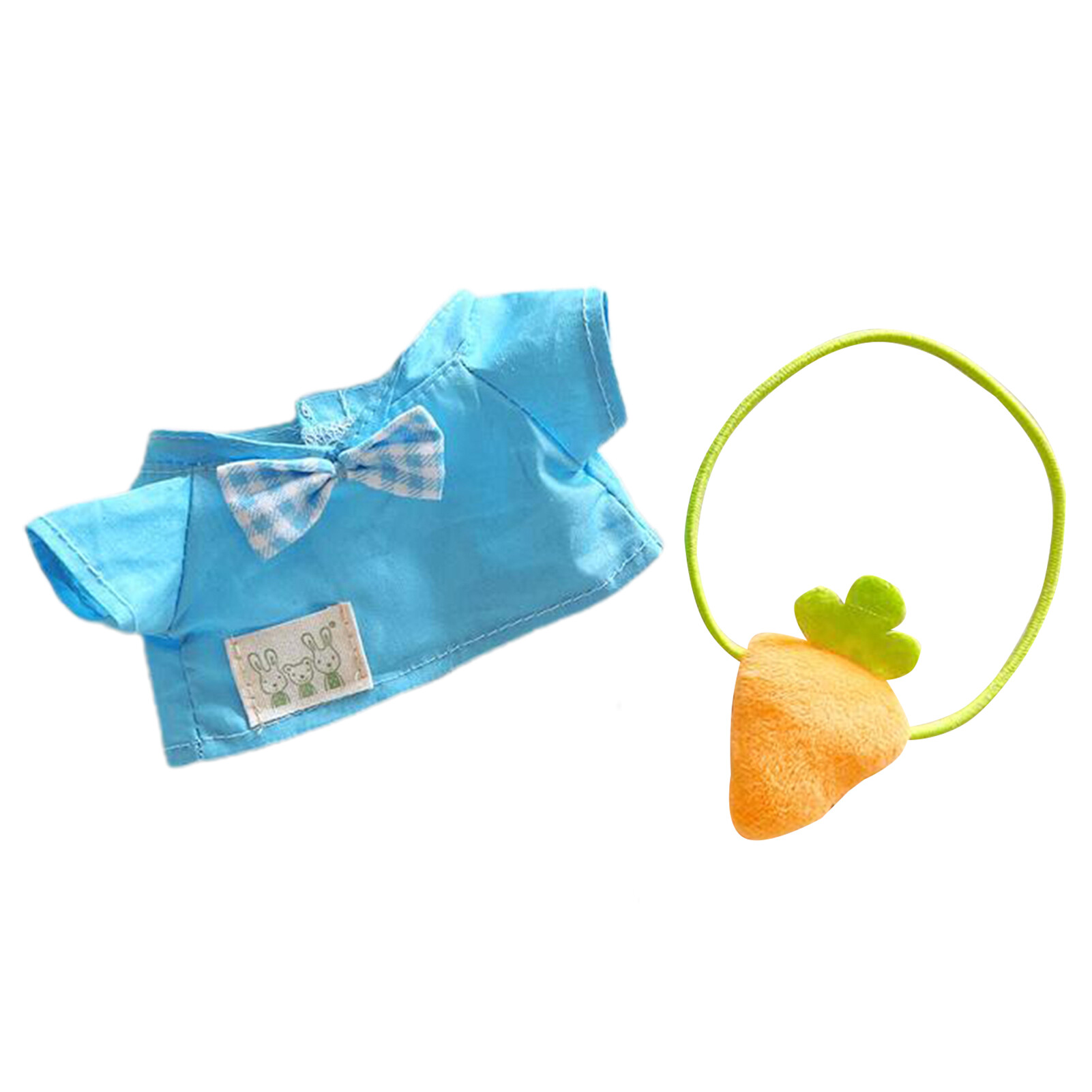Quần búp bê màu xanh quần búp bê tinh tế trang trí tay nghề cao mũ quần áo mẫu giáo cho búp bê gia dụng quần màu xanh