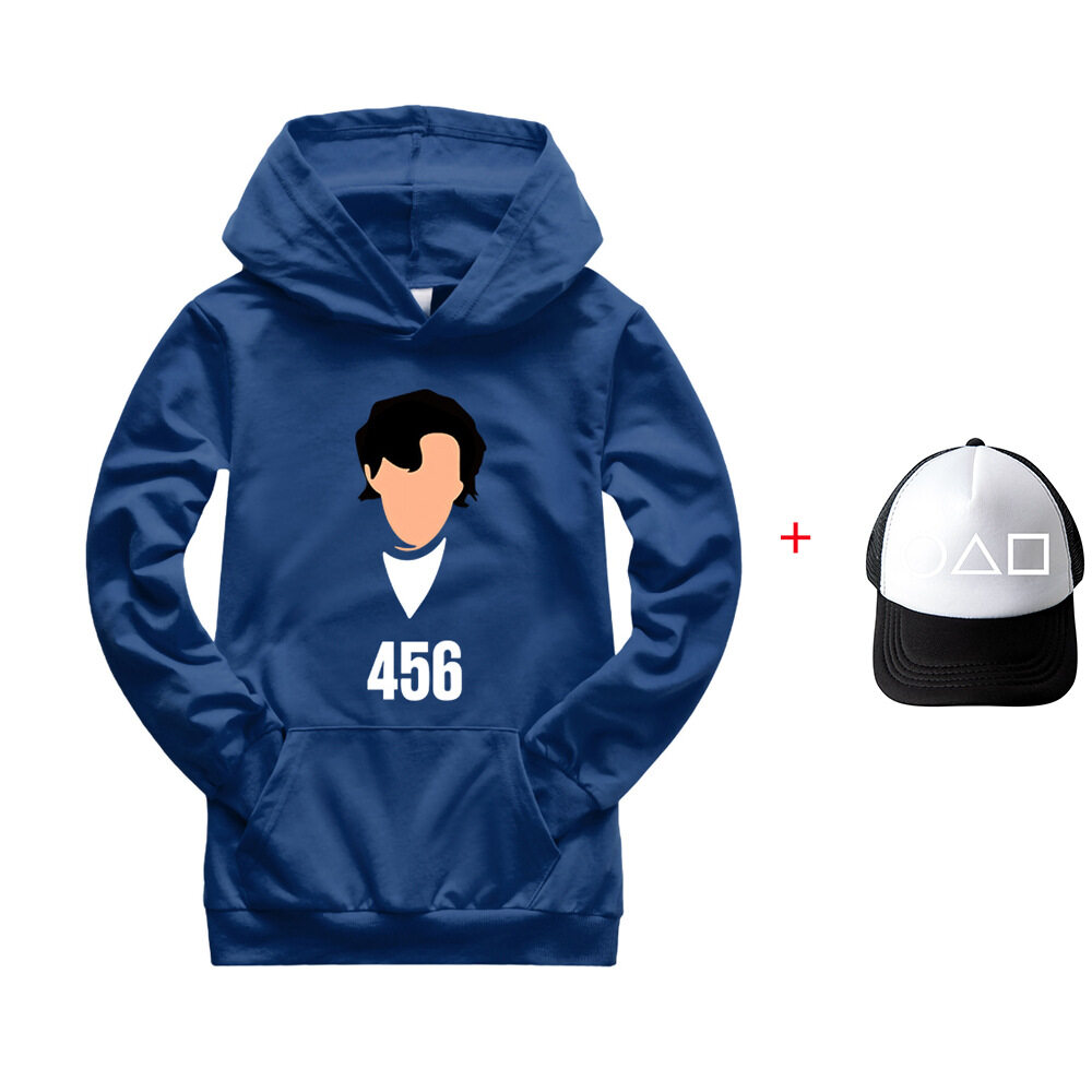 Quần Áo Trẻ Em In Hình Squid Game Boy Quần Áo Thể Thao Dài Tay Xuân Thu 65% Cotton + 35% Sợi Polyest