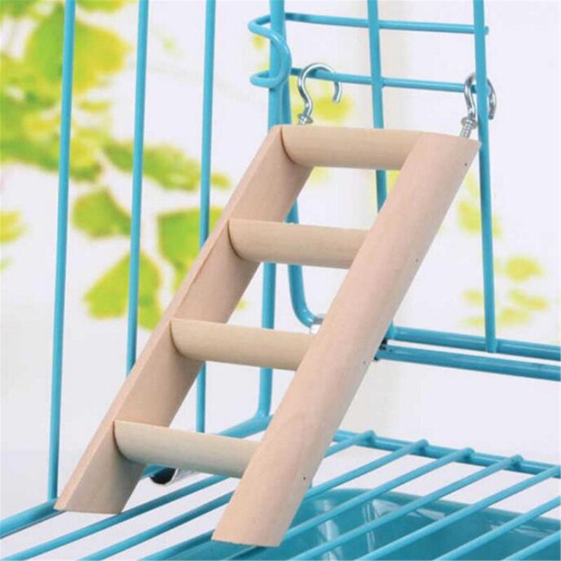 THANG LEO Cho Chuột Hamster Có Móc Cầu Gỗ Đồ Chơi Nhai Cho Chuột Lang Chuột Nhím Tàu Lượn Đường Sóc Chuột