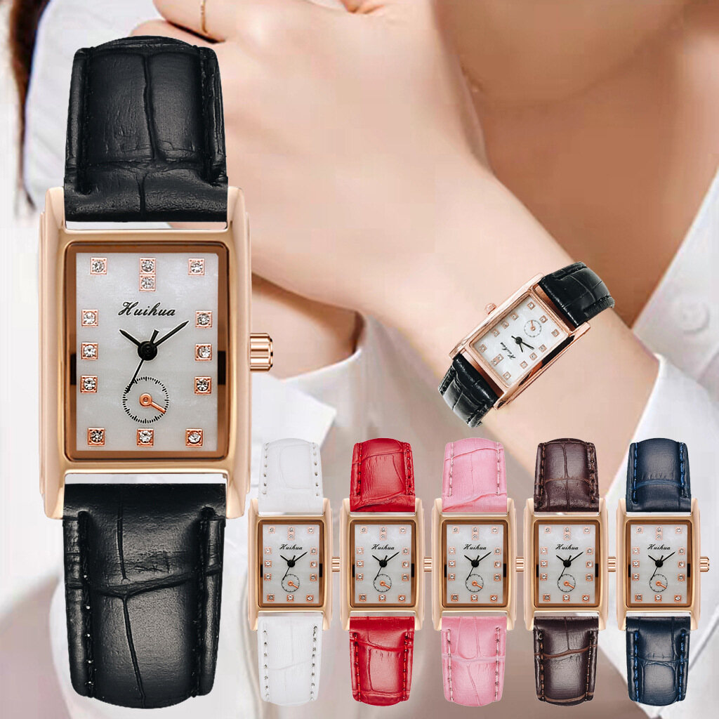 Đồng Hồ Nữ Phong Cách Văn Học Đơn Giản Phiên Bản Hàn Quốc Đồng Hồ Thạch Anh Nữ Thời Trang Hoang Dã Cổ Điển Ins