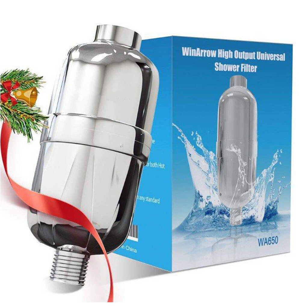  Shiwaki Shower Water Filter Filtration Home Shower Head Filters Remove Chlorine Purifier Softener Activated Charcoal High Output Universal Water Treatment 
