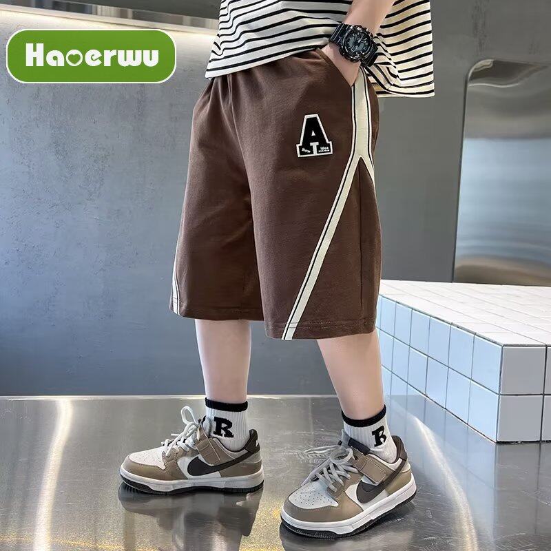 Haoerwu quần soóc đơn giản thời trang cho bé trai quần short thể thao