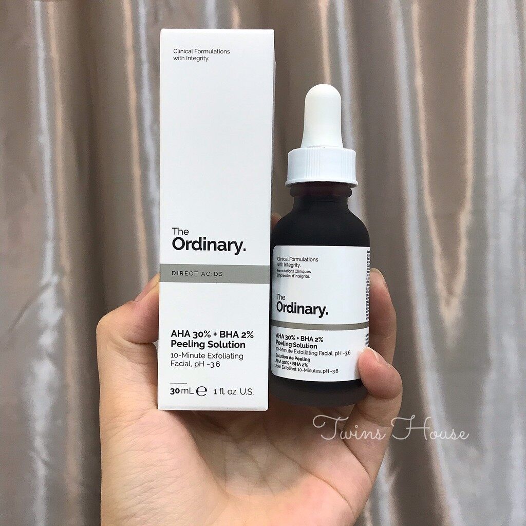 Tẩy da chết hoá học the ordinary aha 30% + bha 2% peeling solution