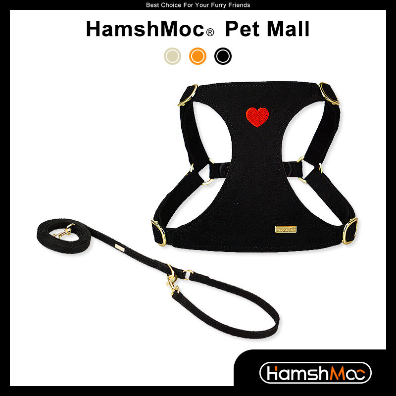 HamshMoc Adjustable Dog Harness and Leash Set Comfortable Pet Harness Durable Multifunctional Leash for Small Medium Dogs ราคา 1,085 บาท*ส่งฟรี