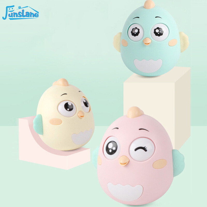 Flđồ chơi lật đật cho trẻ em đồ chơi âm nhạc roly-poly âm thanh hình gà con dễ thương hoạt hình