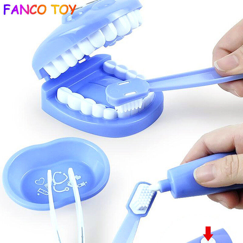 9 Cái/bộ Đồ Chơi Bóp Giả Vờ Cho Trẻ Em Mô Hình Kiểm Tra Răng Cho Bác Sĩ Nhập Vai Búp Bê Trẻ Em Bộ Đồ Chơi Nha Sĩ Cho Trẻ Em Quà Tặng Bé Trai Bé Gái