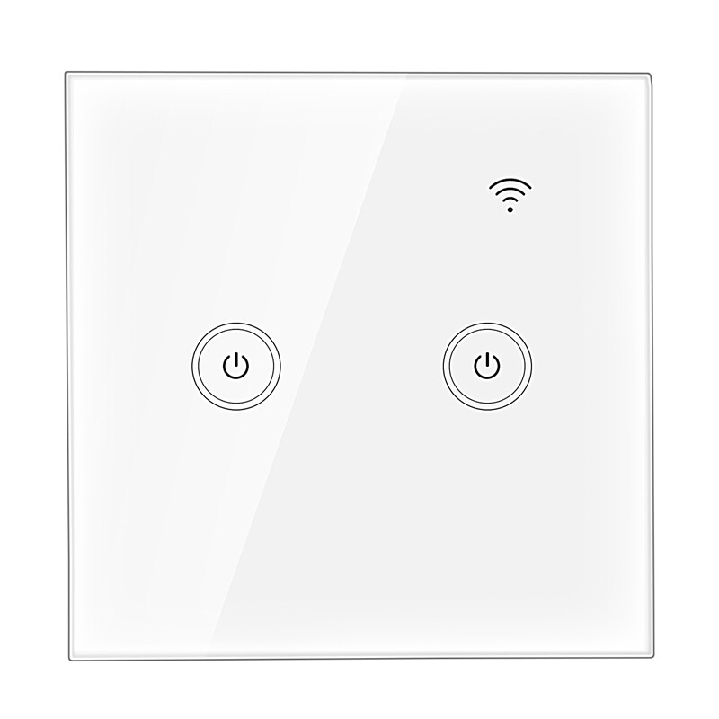 86Mm Wifi Smart Wall Switch Press Control Panel App Rc For Echo Alexa