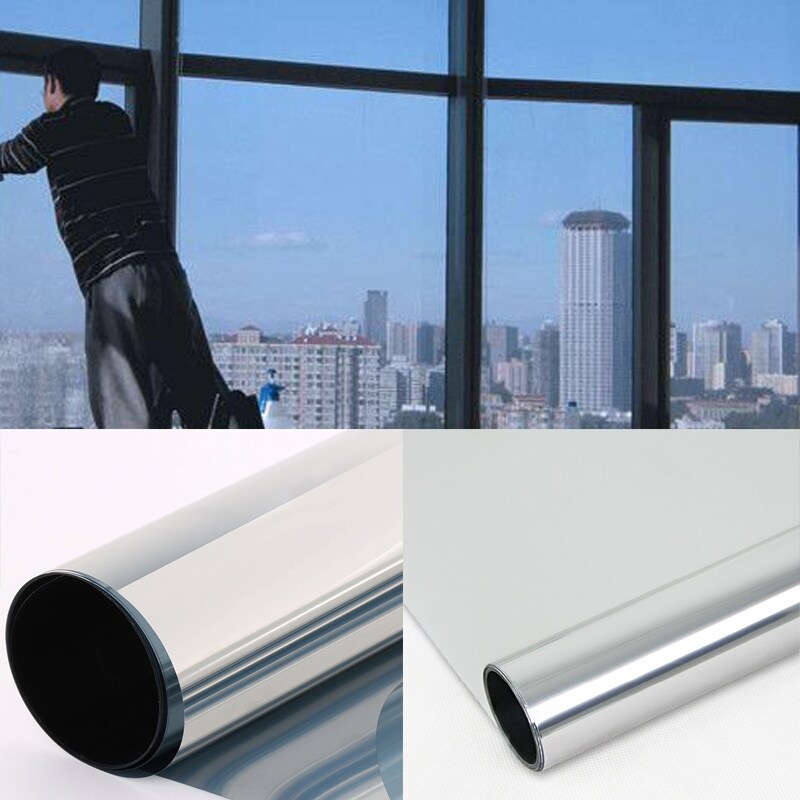 Thanh Lịch 50X100 Cm Bằng Da Cam Filmi Tek Yönlü Ayna UV Reddi Çıkartmalar Gizlilik Ev Ofis Pencere Dekorasyon