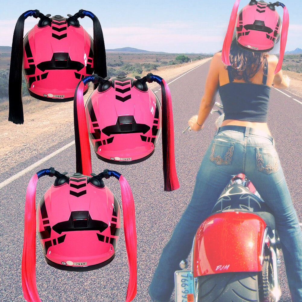 Motorcycle Helmet Decoration Helmet Pigtails Helmet Braids with Suction