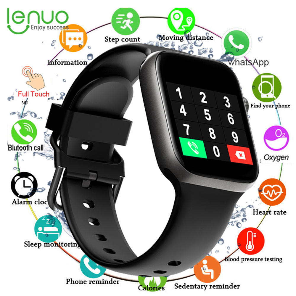 Lenuo Children Kids Watch Wristwatch Boy Girls Sport Simple Color Silicone Strap Kids Smart Watch Bluetooth Call Fitness Sport Watches Student Cellular Smartwatch ราคา 357 บาท*ส่งฟรี