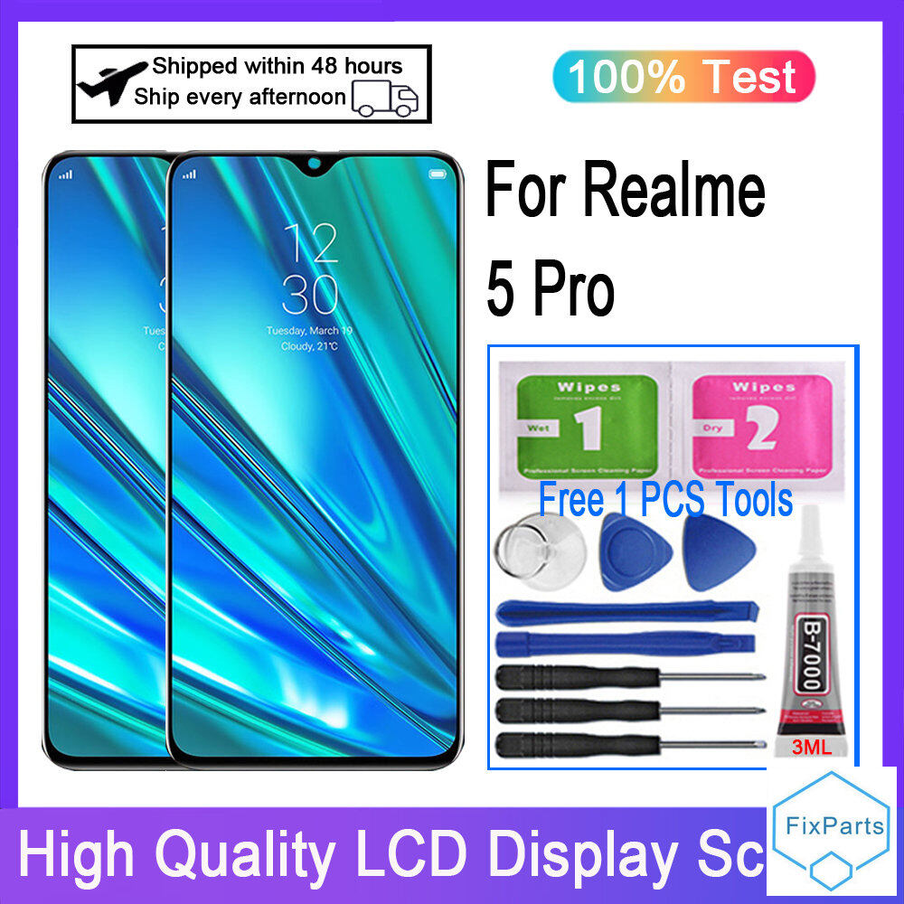 Thay thế cho realme 5 pro rmx1971 màn hình lcd màn hình cảm ứng số hóa