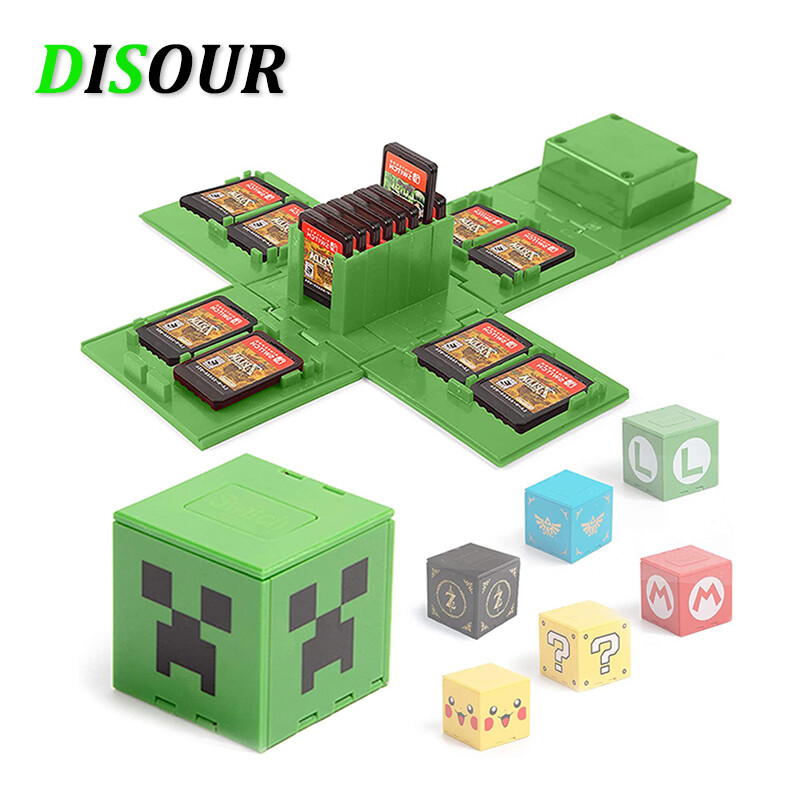 DISOUR Hộp Đựng Di Động Hộp Đựng Thẻ Trò Chơi Cho Nintendo Switch Hộp Đựng Trò Chơi Cho Nintendo Switch Đĩa NS Hộp Đựng Thẻ Đồ Bảo Vệ Hộp Đựng Thẻ Trò Chơi Chuyển Đổi Quà Tặng Sáng Tạo Thời Trang