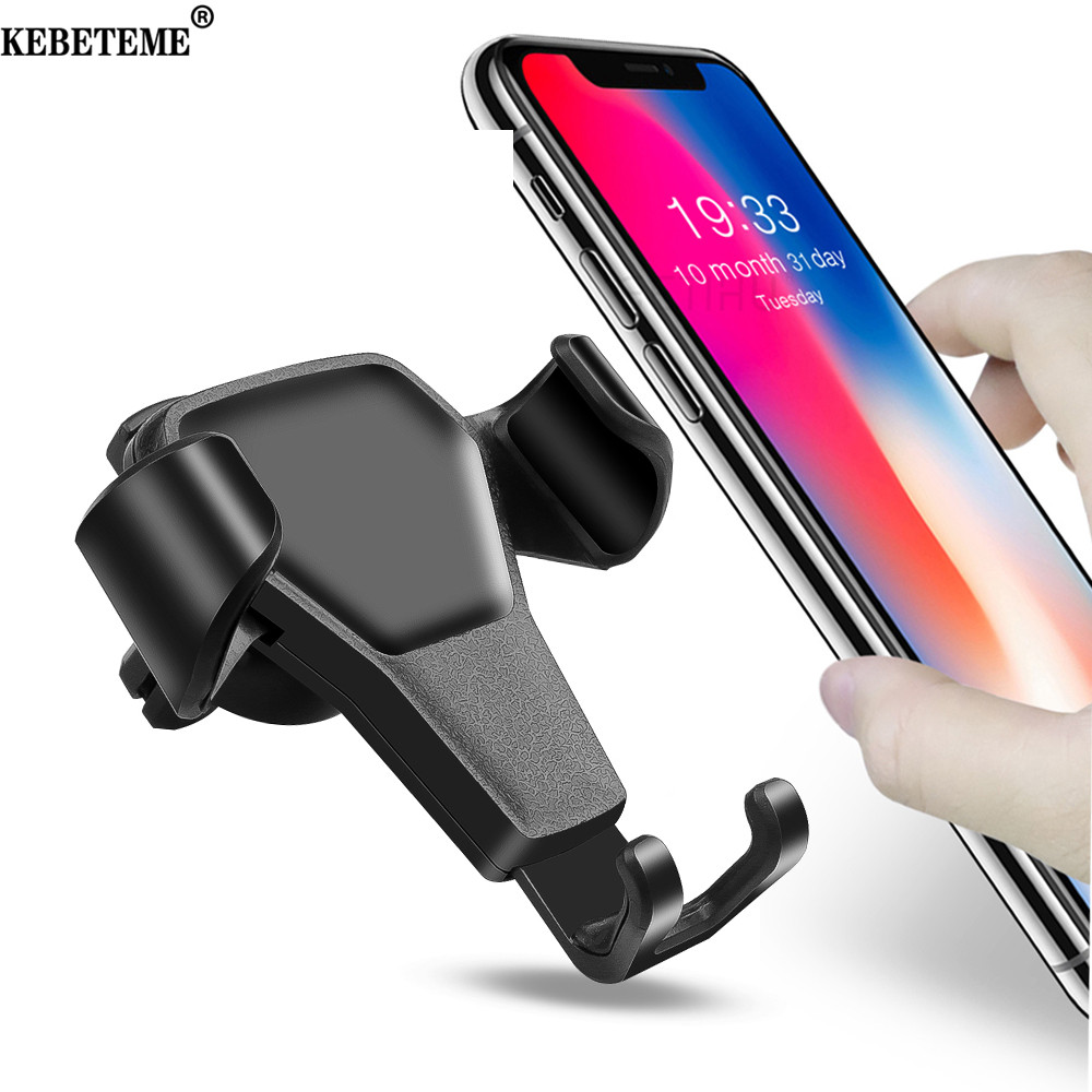 KEBETEME Giá Đỡ Điện Thoại Trên Xe Hơi Thông Dụng Cho Điện Thoại Giá Đỡ Gắn Lỗ Thông Hơi Trên Xe Hơi Giá Đỡ Di Động Không Từ Tính Cho Điện Thoại Thông Minh Giá Đỡ Trọng Lực