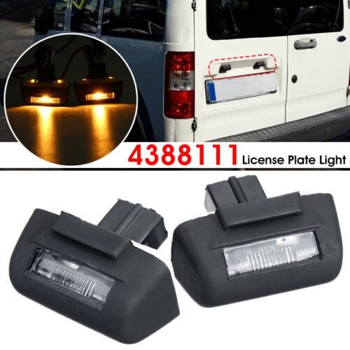 JOYCHI A Pair License Plate Light Rear Number Plate Lamp For Ford Transit