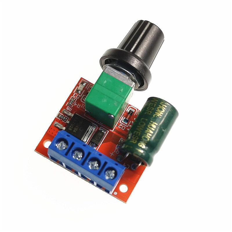 Module kiểm soát tốc độ Mini 5A 90W PWM 12V chuyển nguồn DC-DC 4.5V-35V 24V tích hợp nút điều chỉnh - INTL