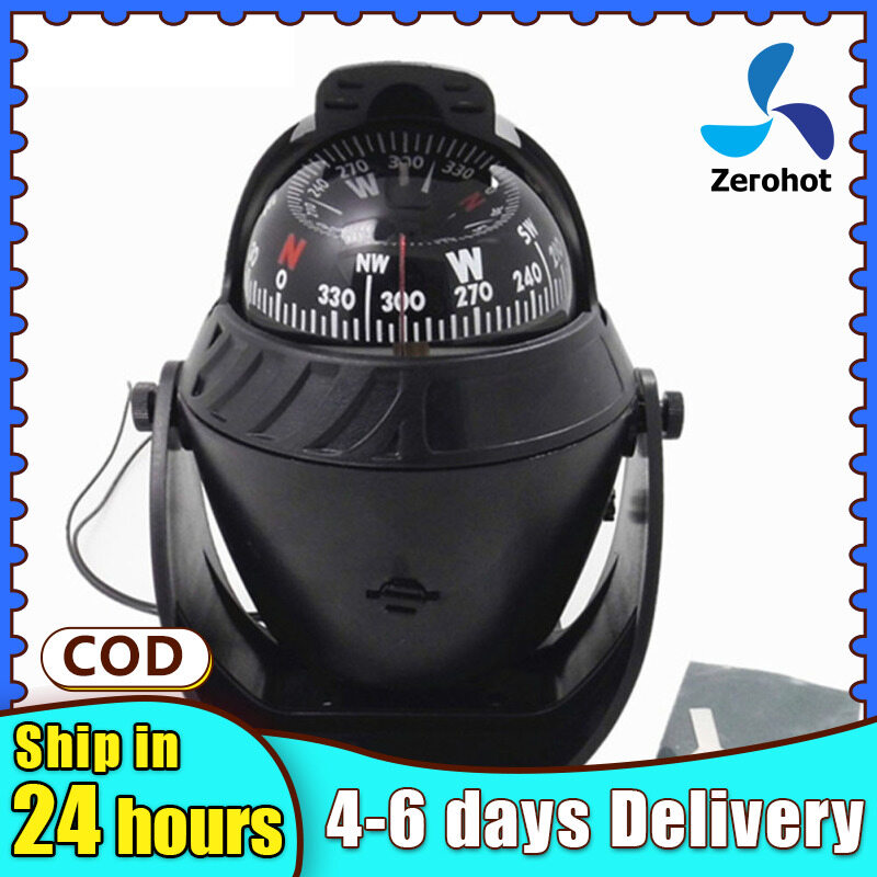 Bán chạy zerohot la bàn hàng hải biển đèn led câu cá la bàn tàu thuyền la bàn xe hơi điện tử điều hướng