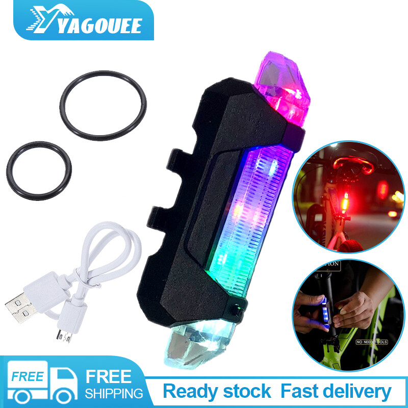 【Miễn Phí Vận Chuyển】đèn Đuôi Xe Đạp Sạc USB Tiện Dụng, Đèn Hậu Cảnh Báo Xe Đạp An Toàn Đèn LED Nhấp Nháy Đèn Hậu