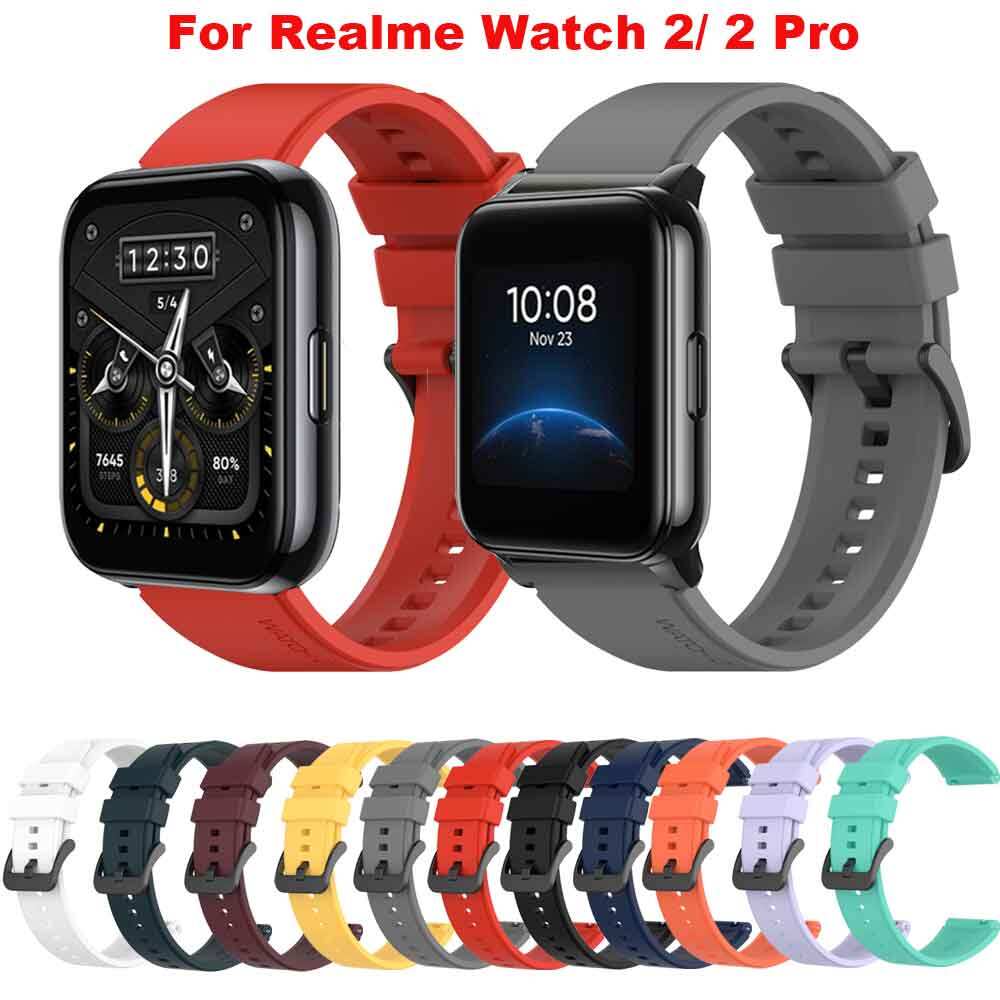 22mm Watch Band for Realme Watch 2/2 Pro Strap Smartwatch Bracelet Silicone Watchband for Realme Watch S/S Pro Sport Wristband