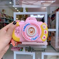 Máy thổi bong bóng đồ chơi tự động hình máy ảnh siêu cute an toàn cho bé