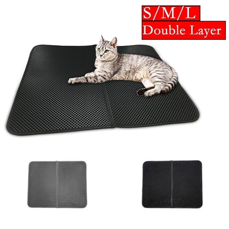 Thảm Lót Mèo Hai Lớp, Thảm Bẫy, Thảm Eva Có Thể Giặt Không Thấm Nước Kucing