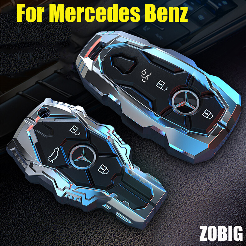 Vỏ Chìa Khóa Fob ZOBIG Cho Mercedes Benz Vỏ Chìa Khóa Bảo Vệ Tương Thích Với Mercedes Benz C E S M CLS CLK G Class Keyless