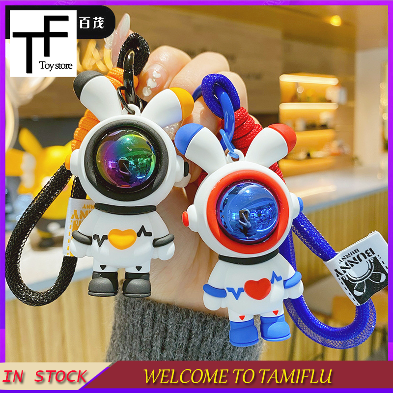 Dễ Thương Keychain Phi Hành Gia Thỏ Keychain Thời Trang Túi Mặt Dây Chuyền Phụ Kiện Món Quà