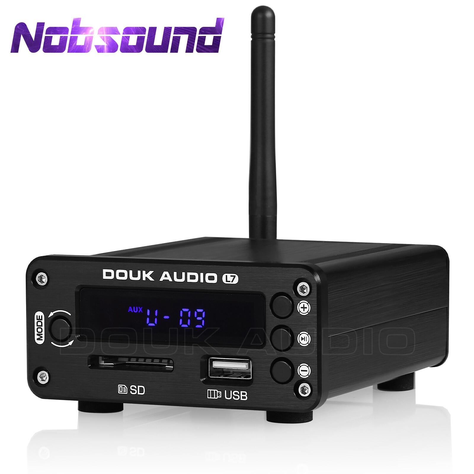 Nobsound HIFI Bluetooth 5.0 Receiver DAC âm thanh stereo Preamp Máy nghe nhạc USB tai nghe đài FM amp hỗ trợ U-đĩa SD