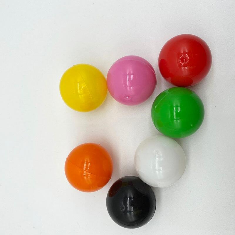 50pcs 32mm Solid Colored Plastic Balls Empty Plastic Capsule For Toys