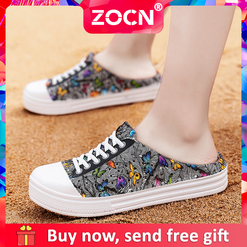 Xăng Đan Đế Bằng Mùa Hè ZOCN Dành Cho Nữ Dép Xăng Đan Nam Dép Nữ Giảm Giá Giày Đi Biển Cho Nam Dép Lê Nữ Giày Thường Ngày Nam